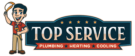 Top Service Plumbing Heating and Cooling Logo - Navigation